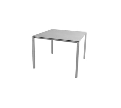 Light grey table on white background