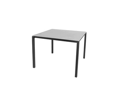 Square table on white background