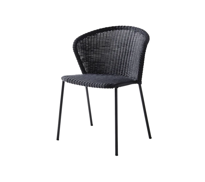 Black chair on black background