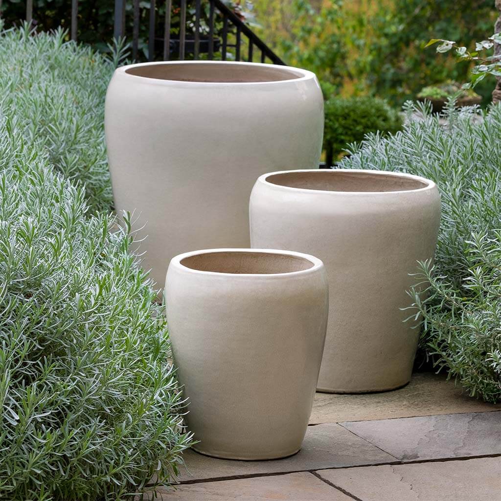 set of 3 plant pots Ellesmere Planter Set of 3 Campania International Cream