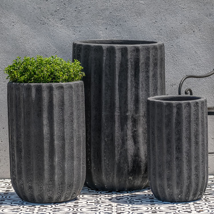 outdoor plant pots set of 3 Campania Maris Planter, Tall, Set of 3 - 6740-17103