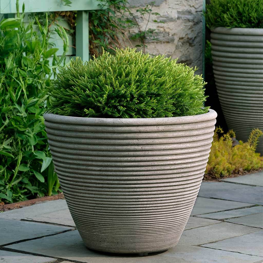 Bibendum Low Planter by Campania International Natural