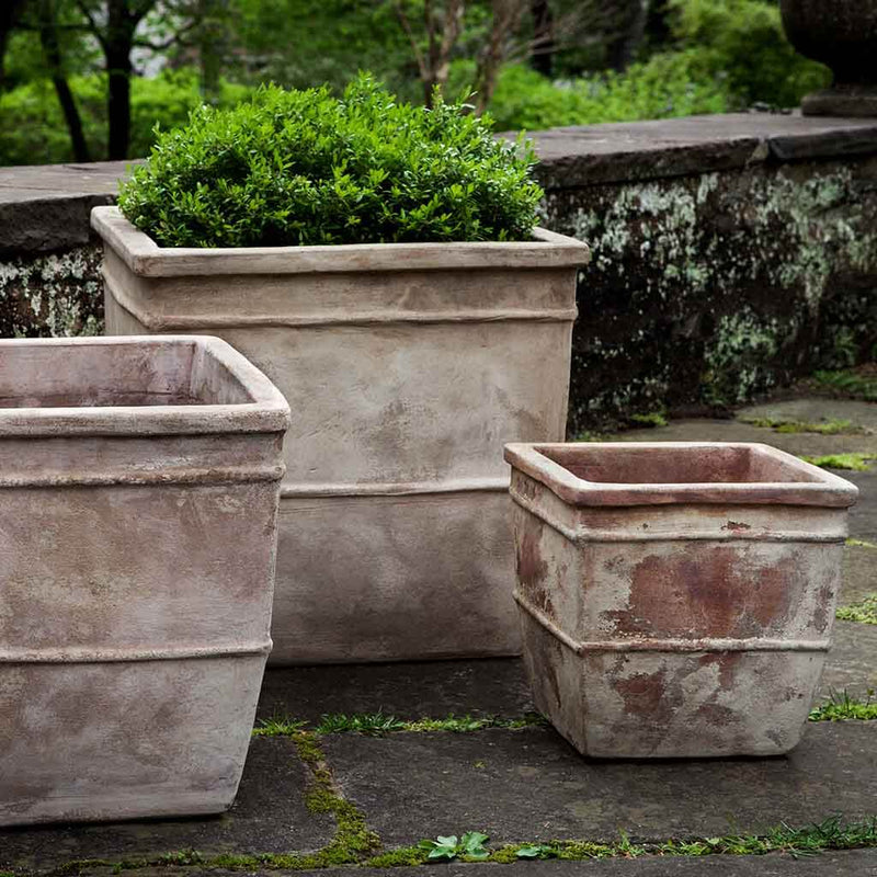 Antico Square Planter - Set of 3 by Campania International