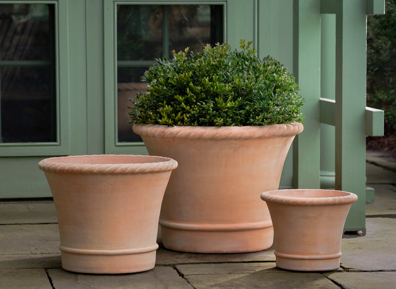 set of 3 plant pots outdoor Campania Corda Planter, Set of 3 - 6506-2403
