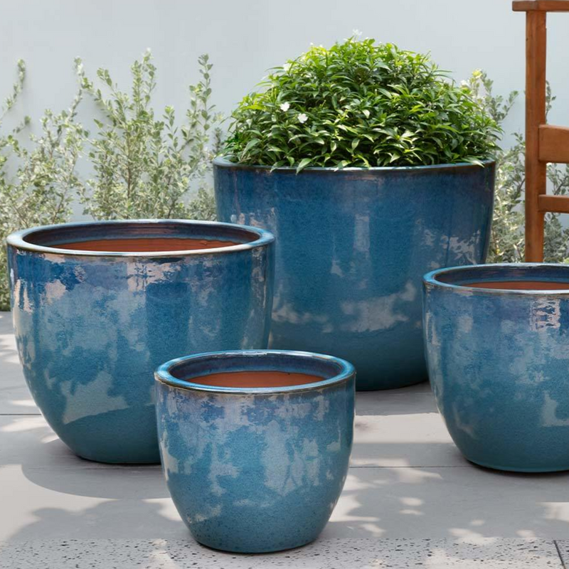large ceramic flower pots cheap Cora Planter - Antique White - Set of 3