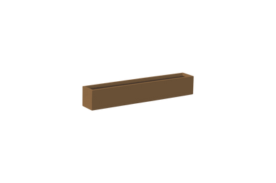 Wheeling Narrow Rectangular Planter