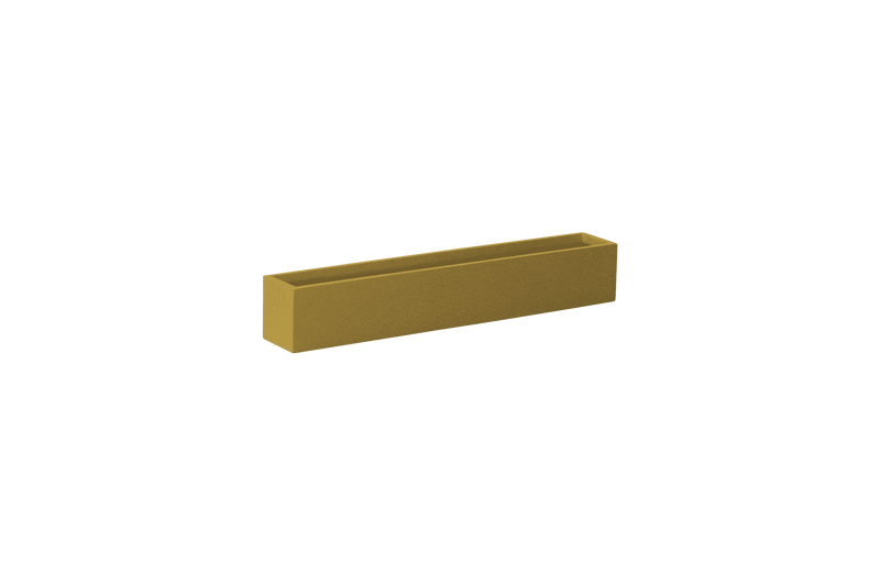 Wheeling Narrow Rectangular Planter