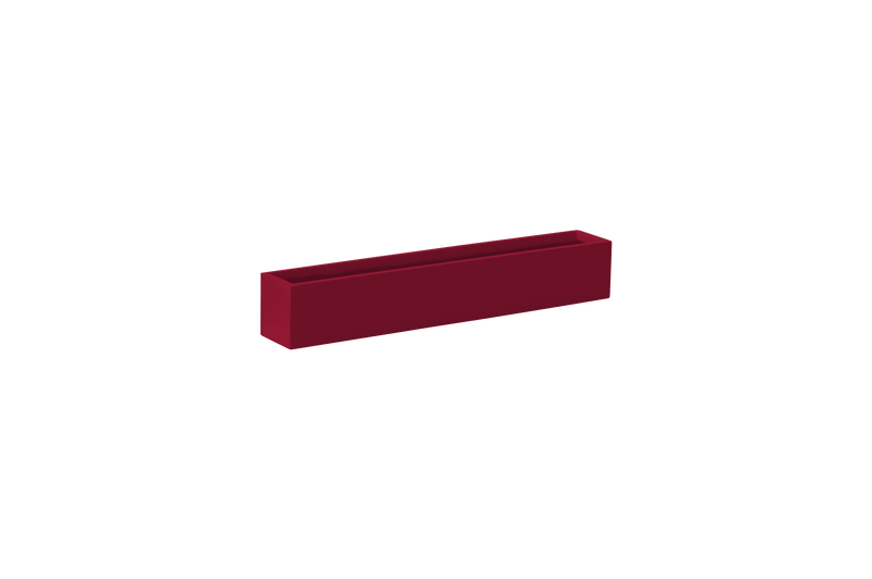 Wheeling Narrow Rectangular Planter