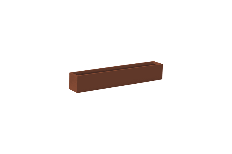 Wheeling Narrow Rectangular Planter