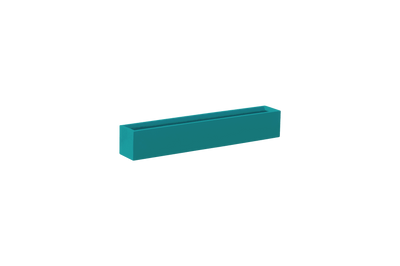 Wheeling Narrow Rectangular Planter