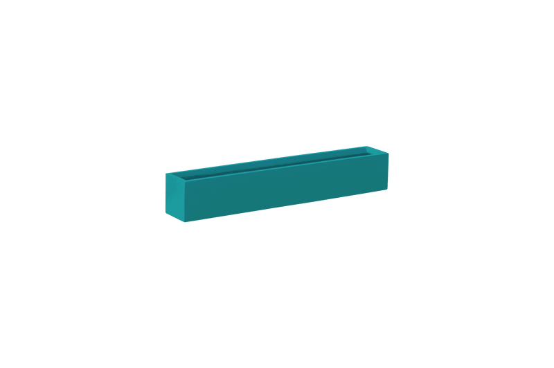 Wheeling Narrow Rectangular Planter