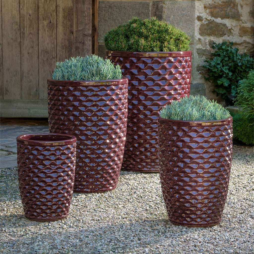 Campania Honeycomb Planter, Tall, Set of 4 - 8415-1304
