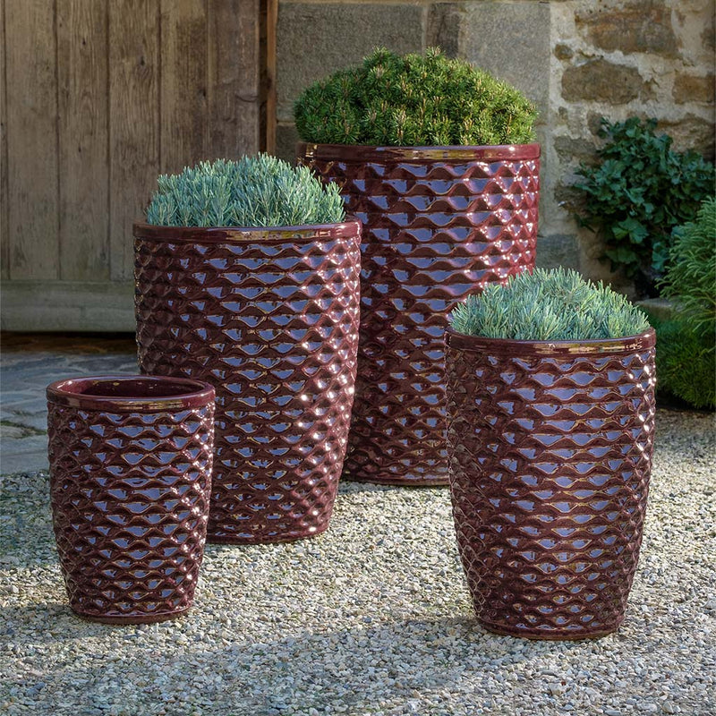 Honeycomb Tall Planter - Set of 4 by Campania International