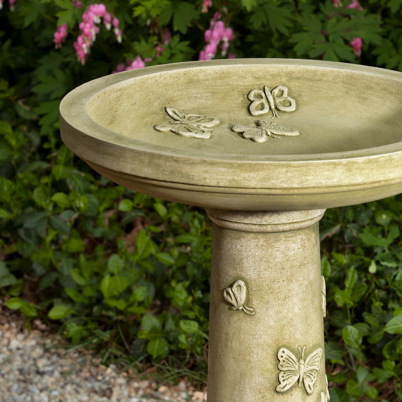 Butterflies are Free Birdbath by Campania International