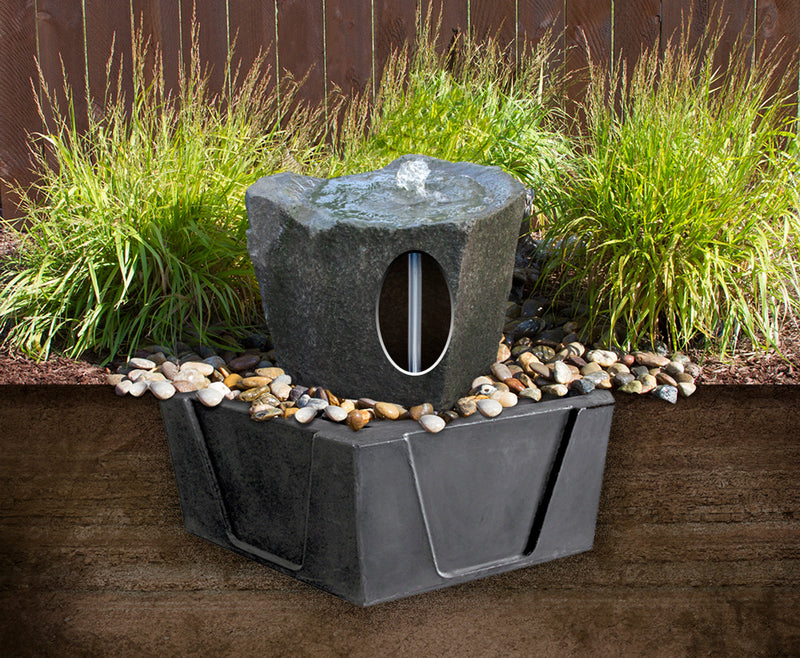 Rustic Basalt Fountain