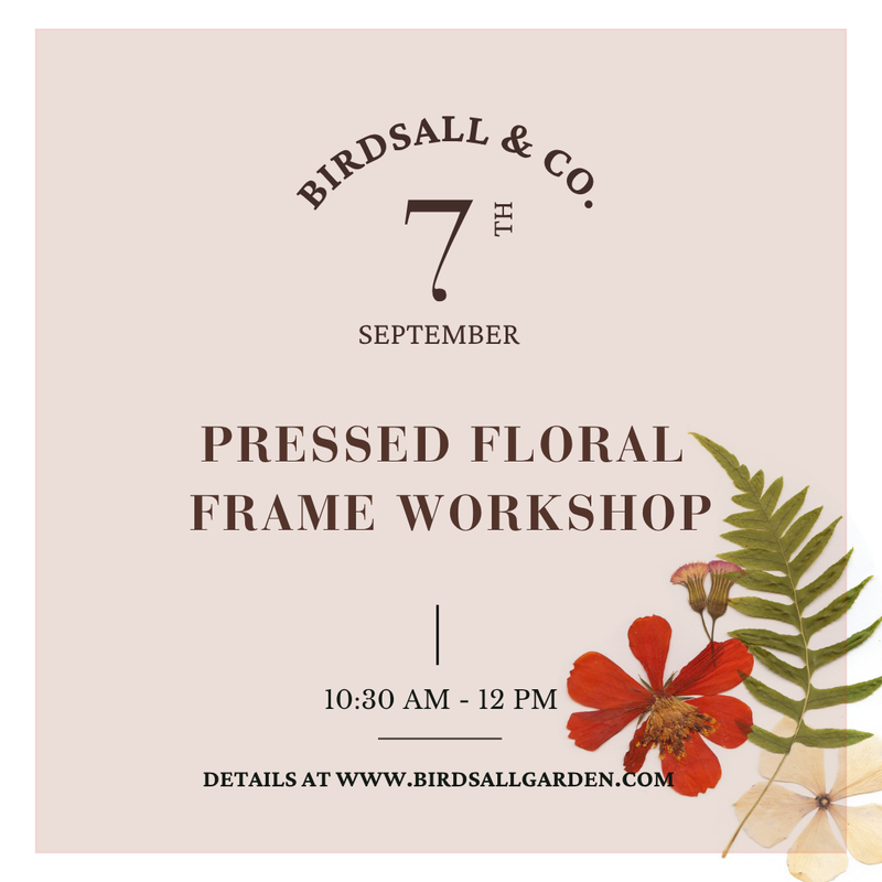 Pressed Floral Frame Workshop