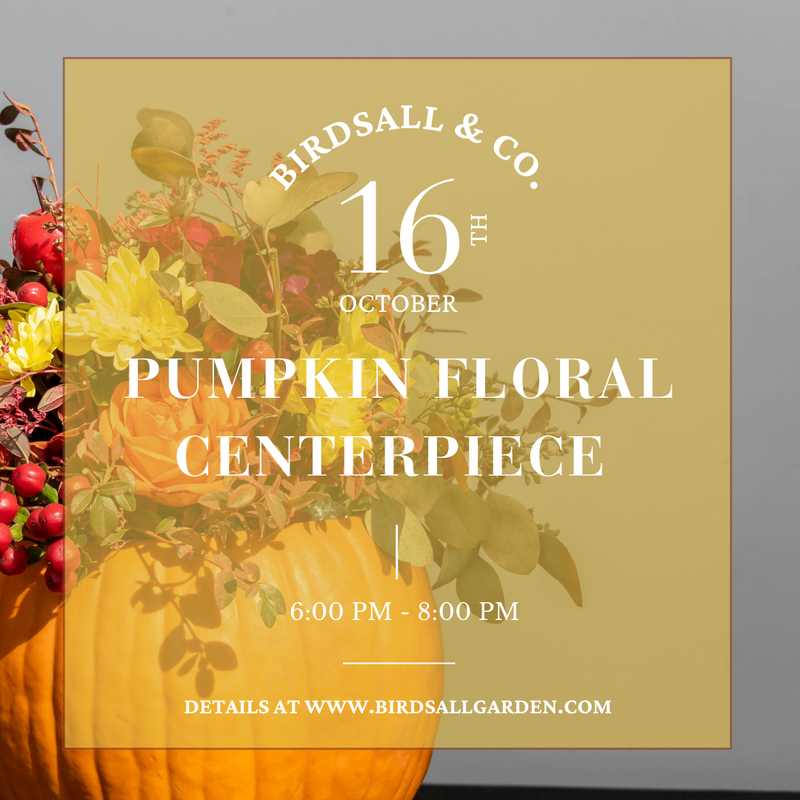 Pumpkin Floral Centerpiece Workshop