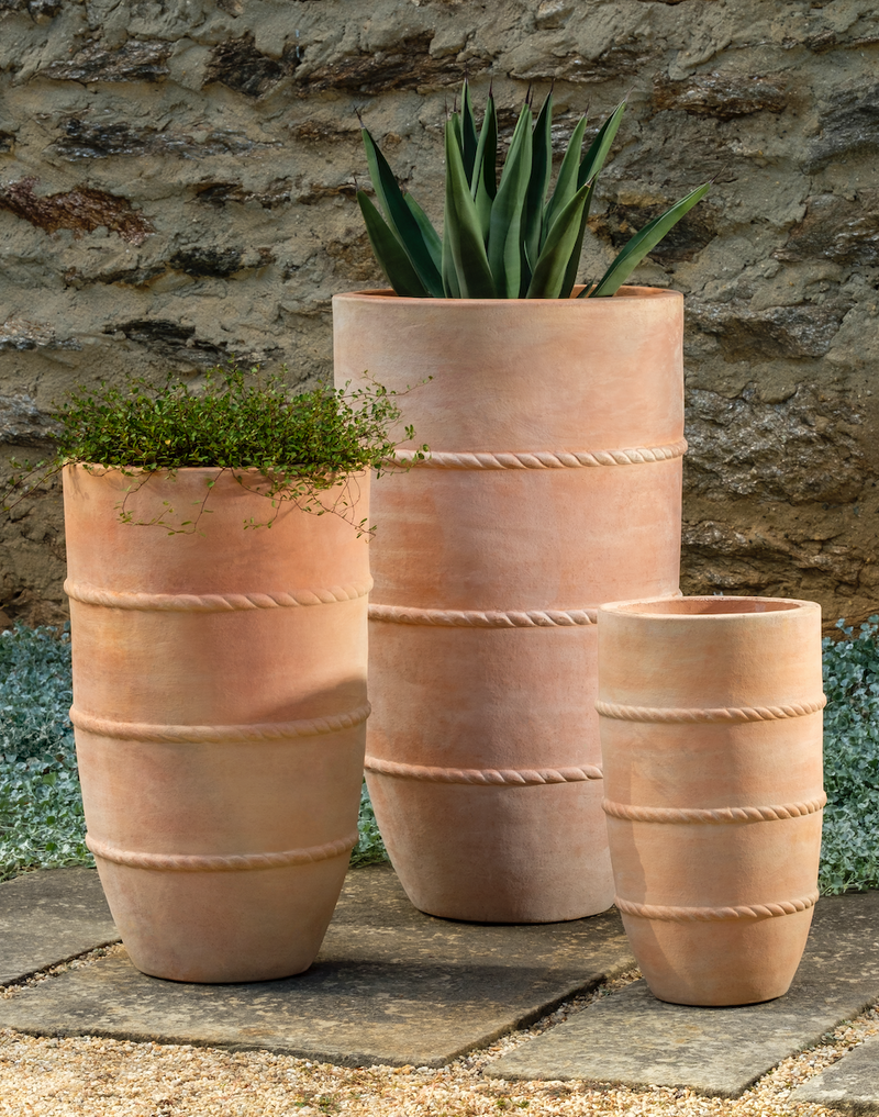 Santorini Tall Planter - Set of 3 by Campania International