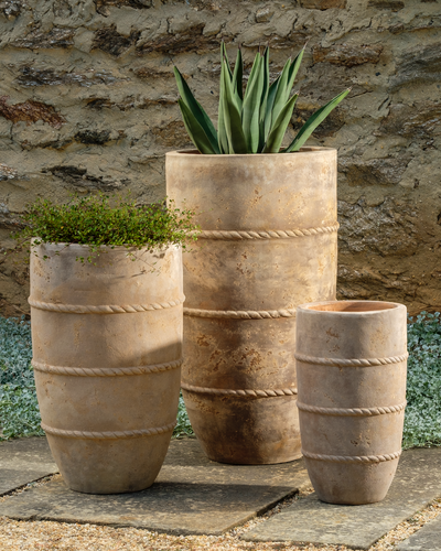 Santorini Tall Planter - Set of 3 by Campania International