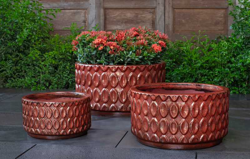 Oriel Low Planter - Set of 3 by Campania International