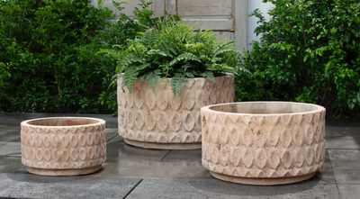 Oriel Low Planter - Set of 3 by Campania International