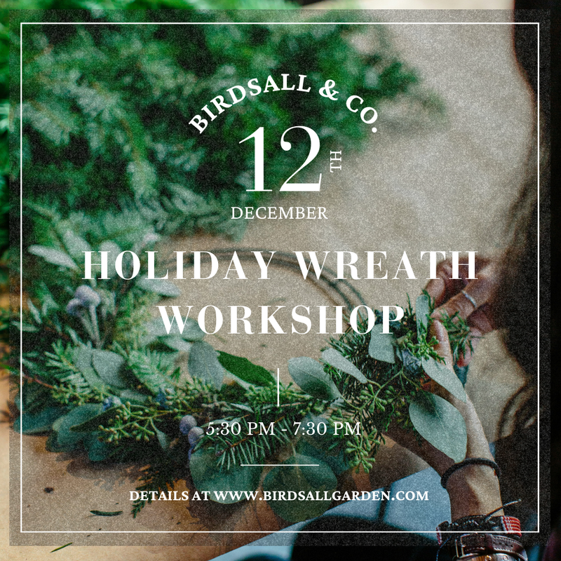 Holiday Wreath Workshop - December 12