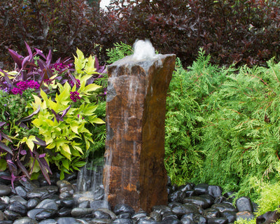 Rustic Basalt Fountain