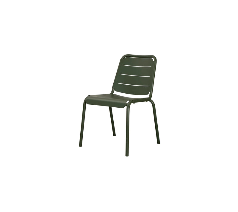 Dining metal chair on white background