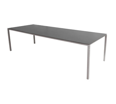 Dark grey table on white background