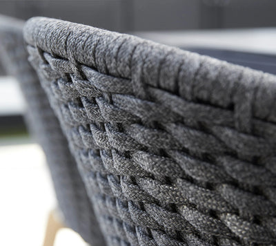Close up of weave chair