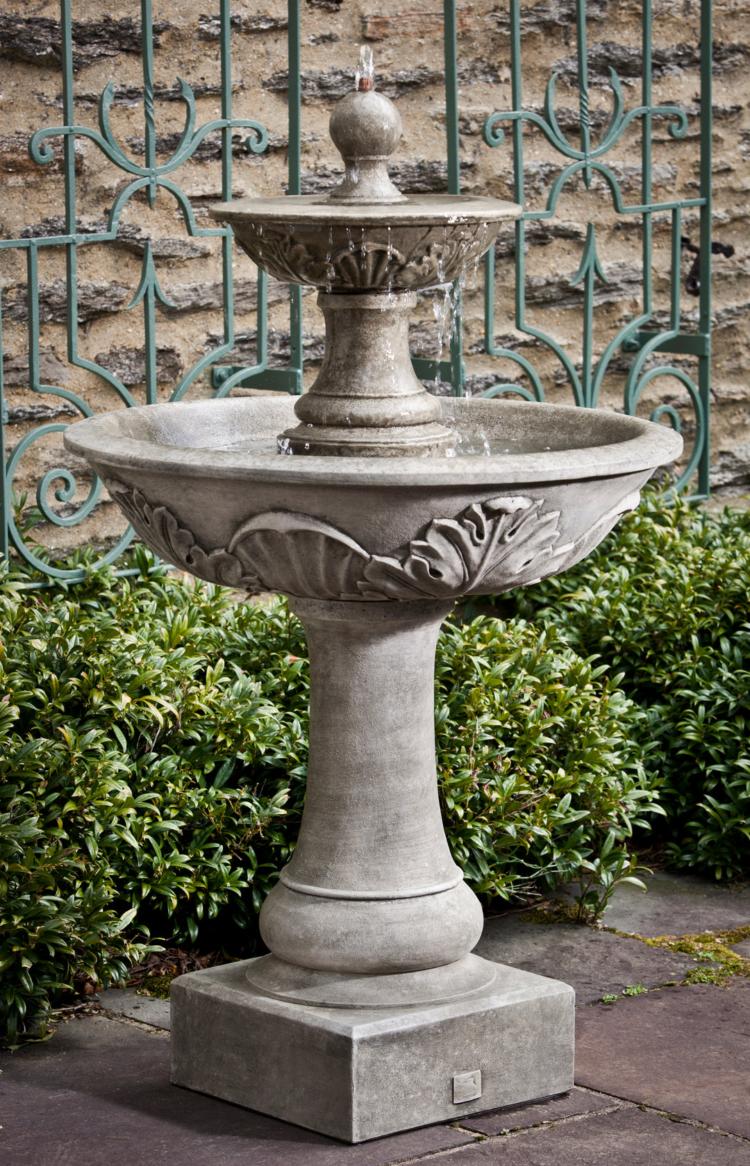Acanthus Two-Tiered Fountain by Campania International – Birdsall
