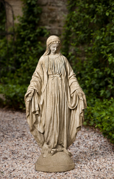 Standing Madonna on a rounded plinth