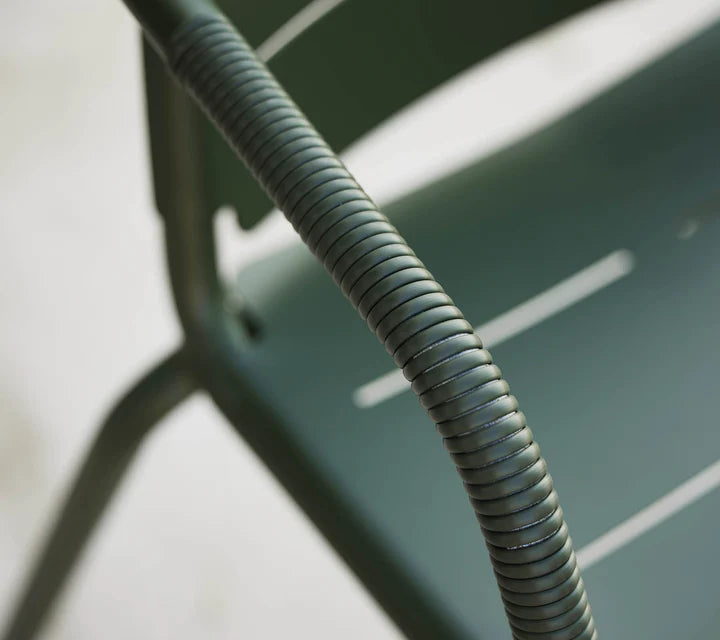 Close up of dining armchair