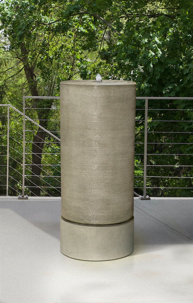 Tall Cylinder Fountain by Campania International
