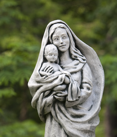Close up of Madonna with child