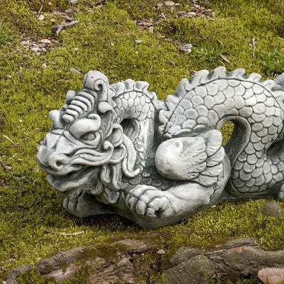 Dragon pictured on moss bed