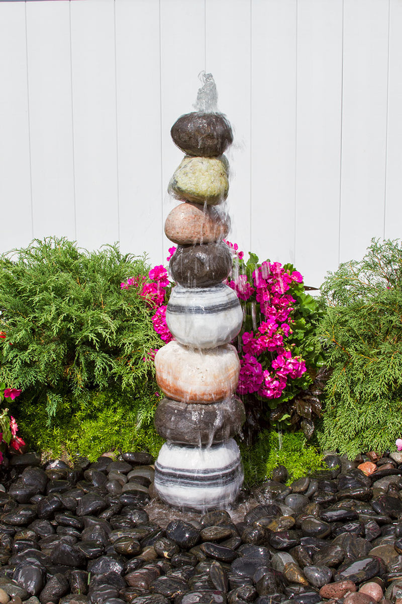 Stacked Pebble Fountain