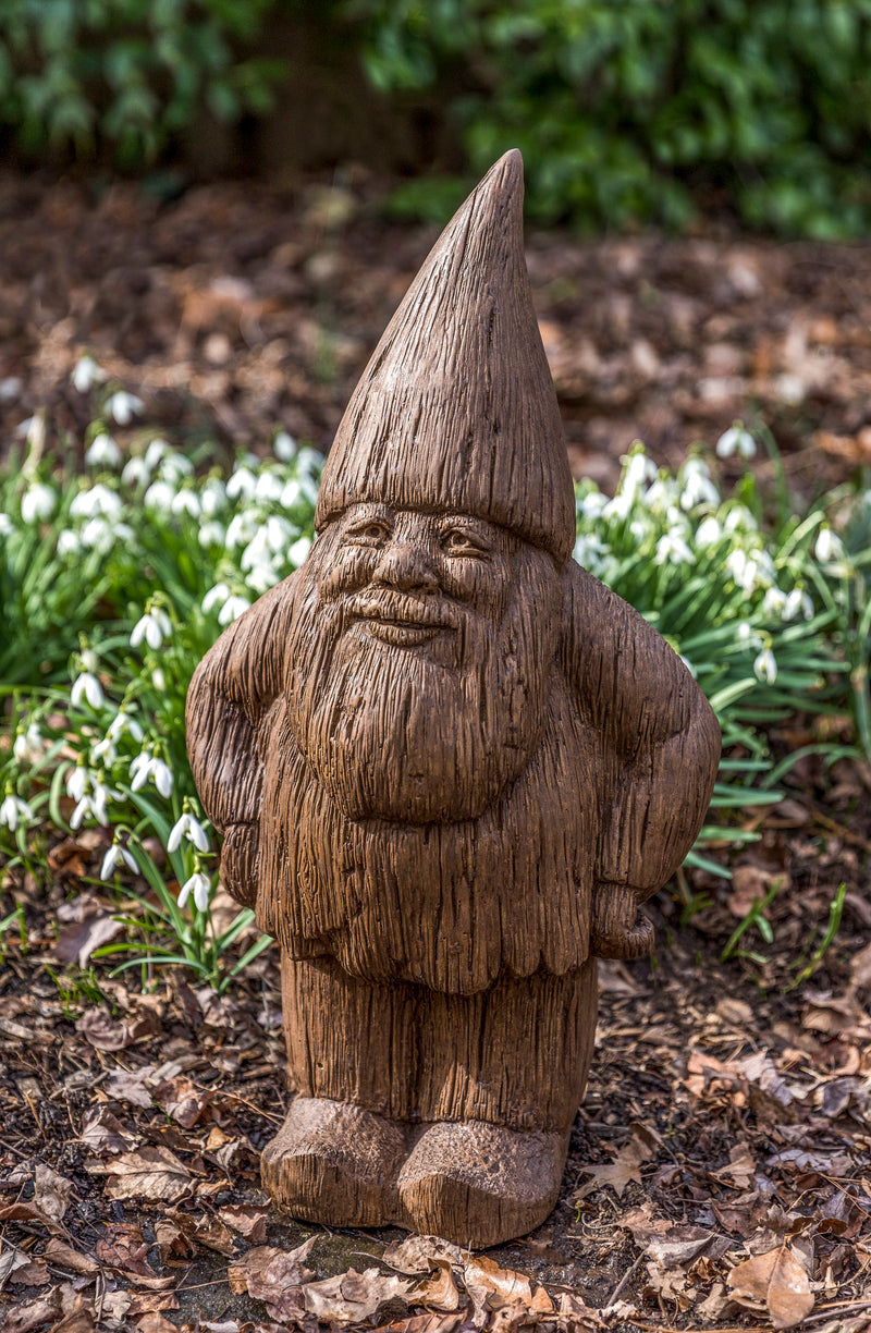 Gnome with beard and hands on hips