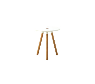 White stool/table on white background
