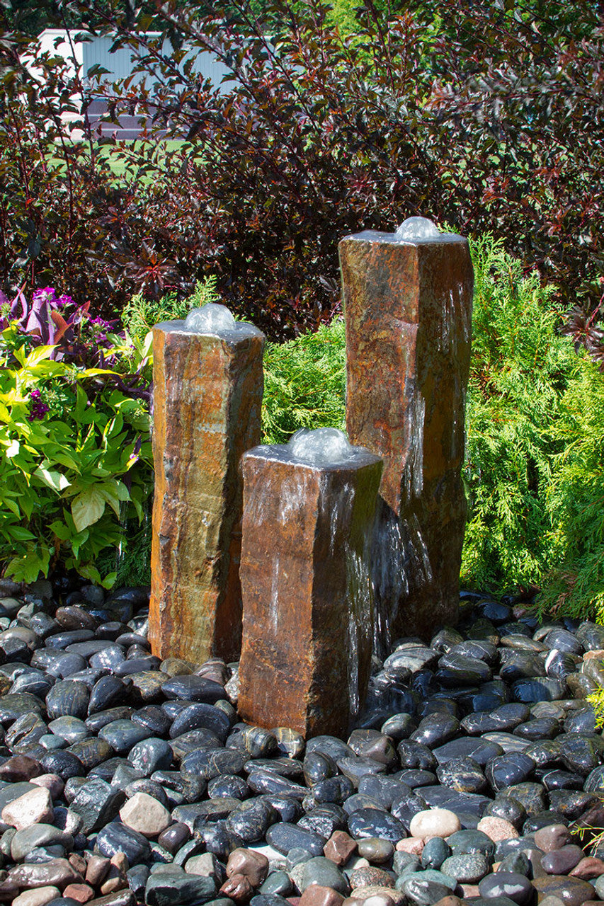 Bowled Top Basalt Fountain – Birdsall & Co.