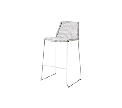 Light gray bar chair on white background