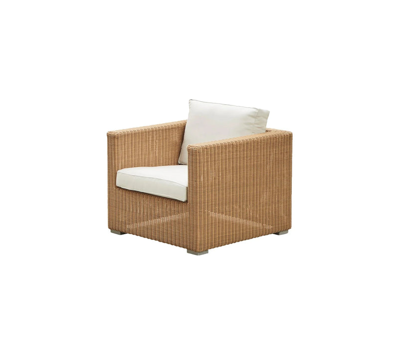 Deep seating armchair on white background