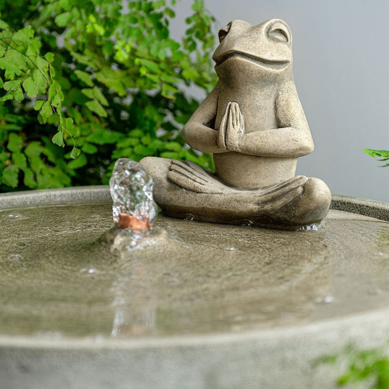 Yoga Frog Fountain by Campania International