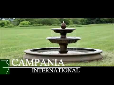Video showing fountain running