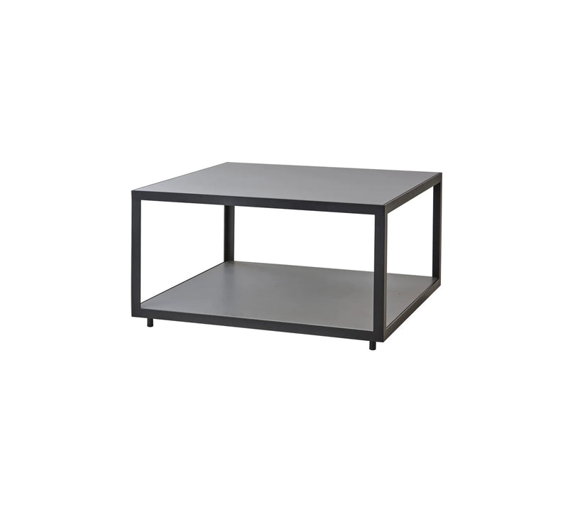Two level coffee table on white background