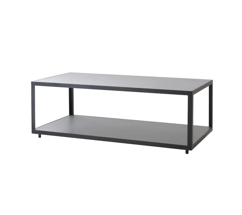 Gray coffee table on white background