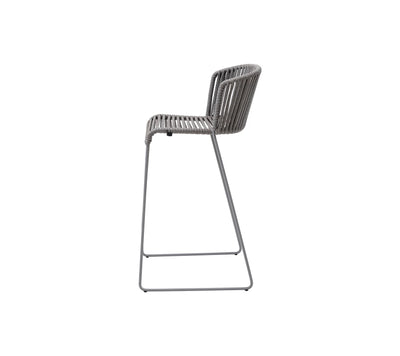 Side picture of the bar chair on white background