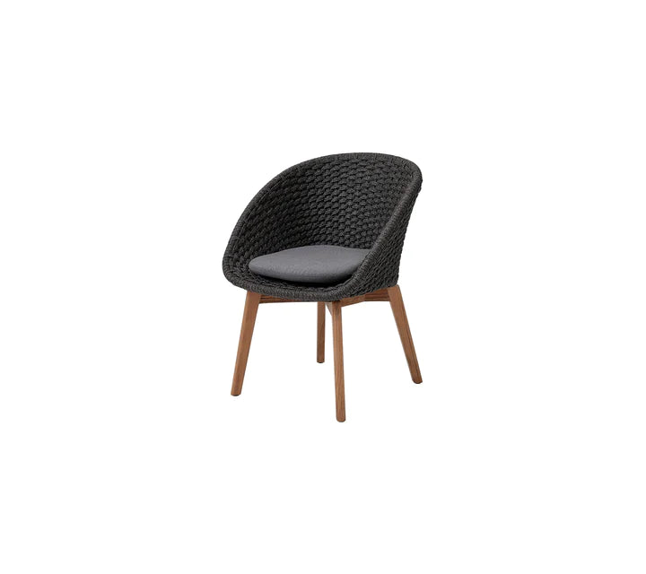 Black chair on white background