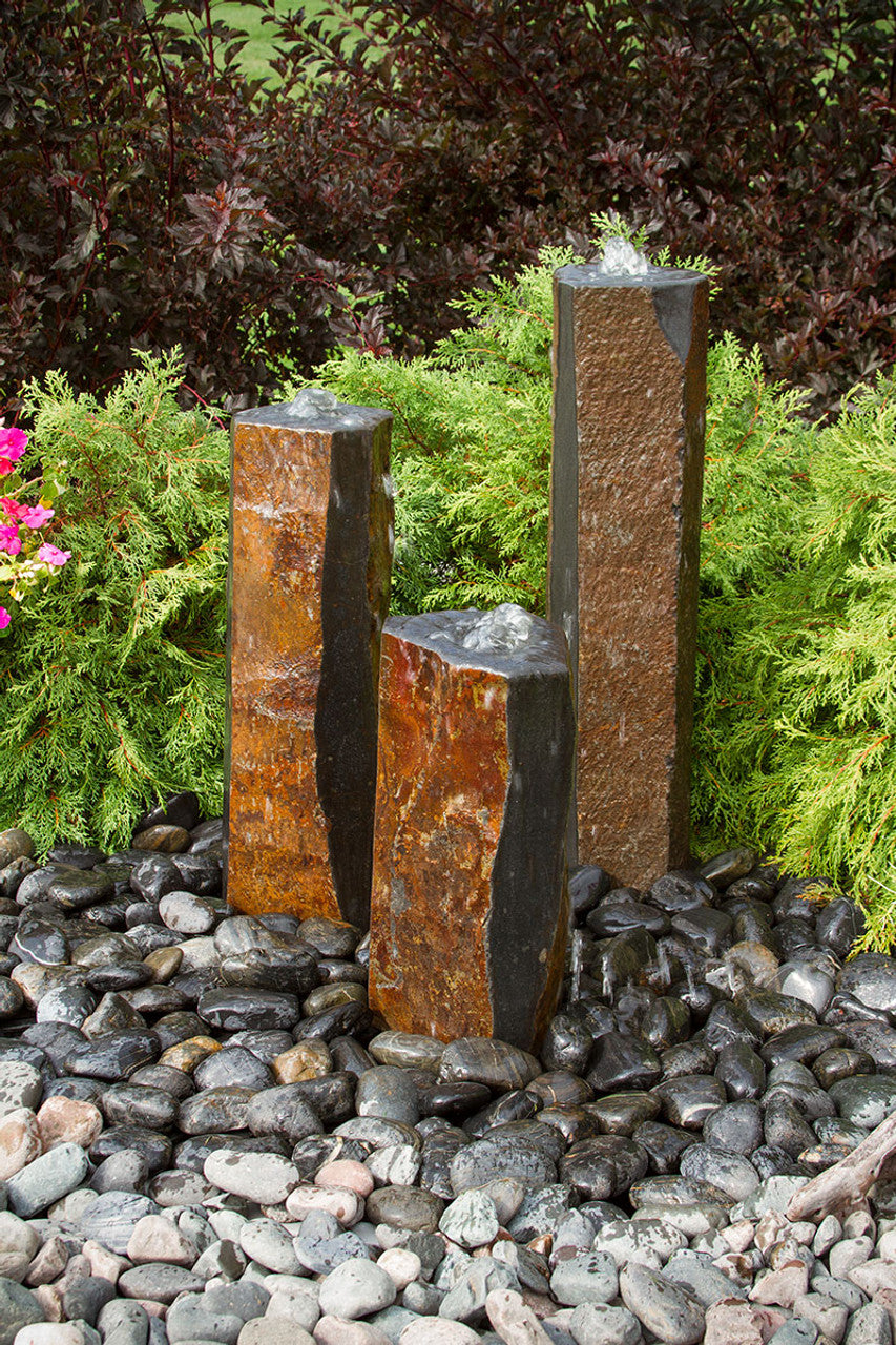 Semi-Polished Basalt Fountain – Birdsall & Co.